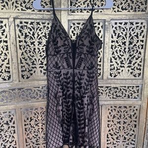 Sparkly beaded cocktail dress